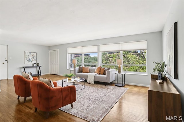 520 S Brentwood Blvd Unit 3A, Saint Louis, MO 63105 - living room featuring healthy amount of natural light and wood finished floors