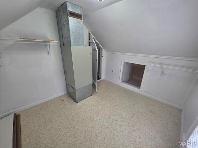 371 Jefferson St, Saint Genevieve, MO 63670 - additional living space featuring lofted ceiling and baseboards