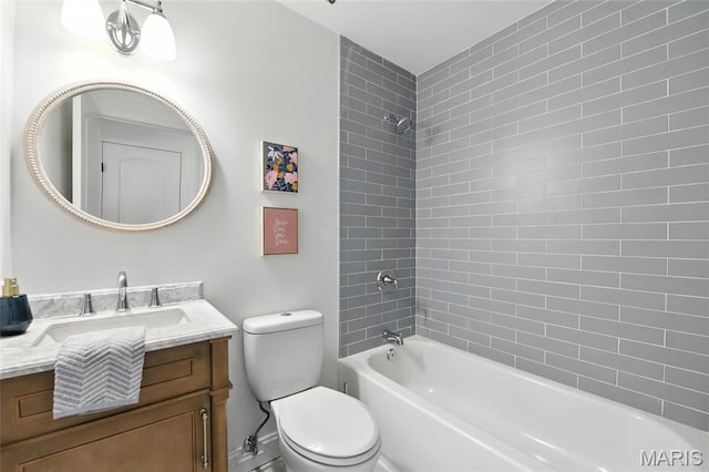 15282 Springrun Dr, Chesterfield, MO 63017 - bathroom featuring vanity and shower / tub combination