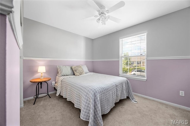 182 Cherrywood Parc Dr, Ofallon, MO 63368 - carpeted bedroom featuring baseboards and ceiling fan