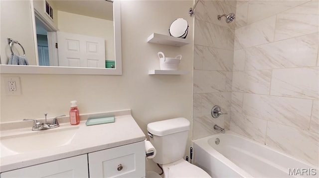 224 Lucinda Dr, Fairview Heights, IL 62208 - bathroom with vanity and bathtub / shower combination