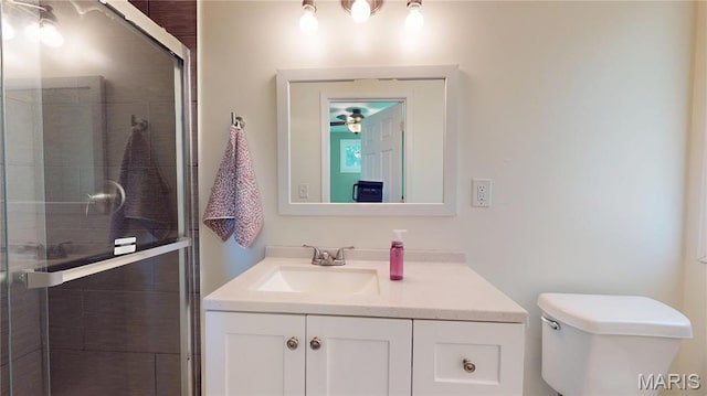 224 Lucinda Dr, Fairview Heights, IL 62208 - full bathroom featuring vanity and a stall shower
