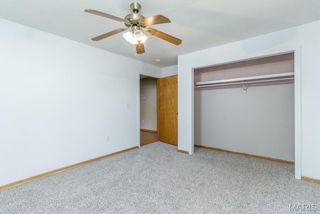 1124 Carpentry Cir, Lebanon, MO 65536 - unfurnished bedroom with carpet, a closet, and ceiling fan
