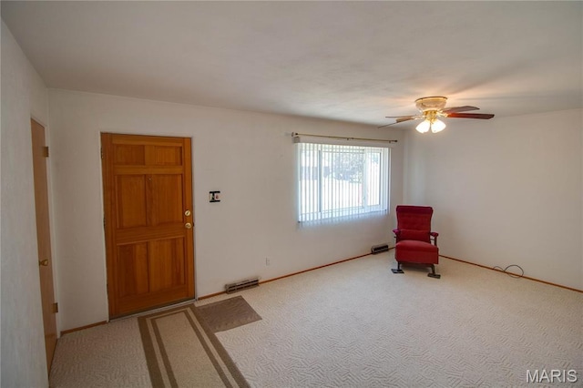 971 Cedar Dr, Wood River, IL 62095 - unfurnished room featuring a ceiling fan and carpet