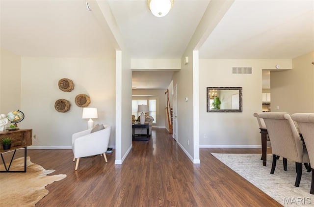 602 Whispering Willows Ct, Ballwin, MO 63021 - foyer featuring dark wood-style floors and stairway