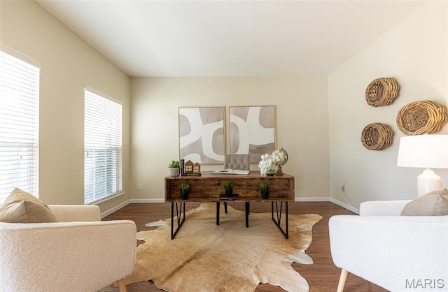 602 Whispering Willows Ct, Ballwin, MO 63021 - office space with wood finished floors and baseboards