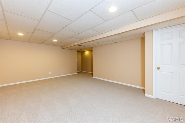 602 Whispering Willows Ct, Ballwin, MO 63021 - finished below grade area featuring light carpet and recessed lighting