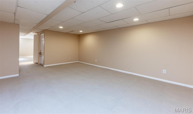 602 Whispering Willows Ct, Ballwin, MO 63021 - empty room featuring light colored carpet and recessed lighting