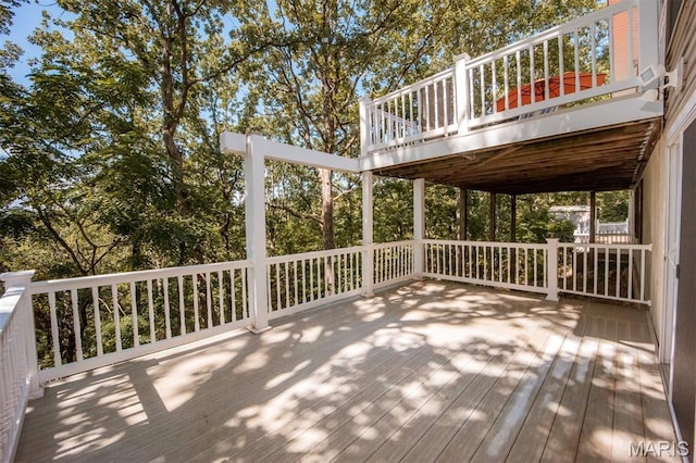 7040 Oak Shadow Ln, High Ridge, MO 63049 - view of wooden deck