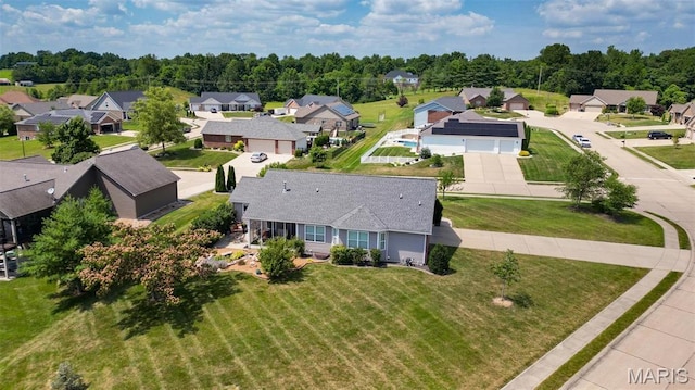 126 Maxwell Dr, Columbia, IL 62236 - aerial perspective of suburban area