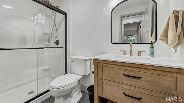 5065 Fox Bridge Rd, Wildwood, MO 63069 - bathroom with vanity and a shower stall