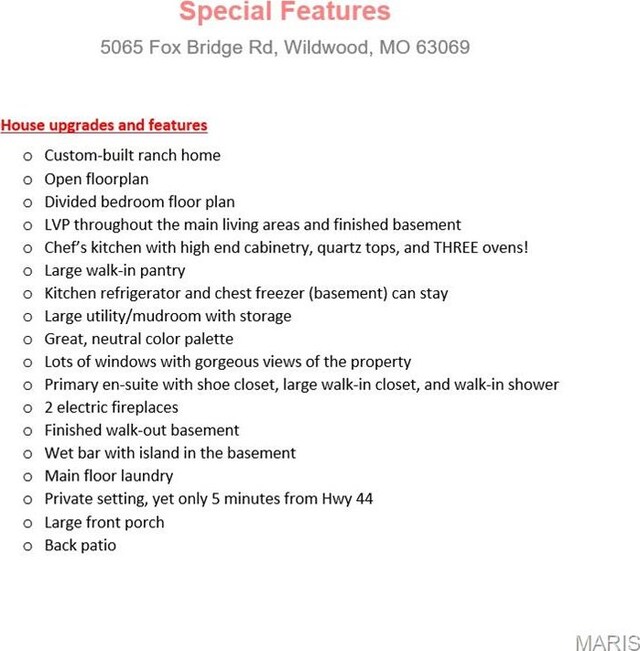 5065 Fox Bridge Rd, Wildwood, MO 63069 - view of miscellaneous property collateral