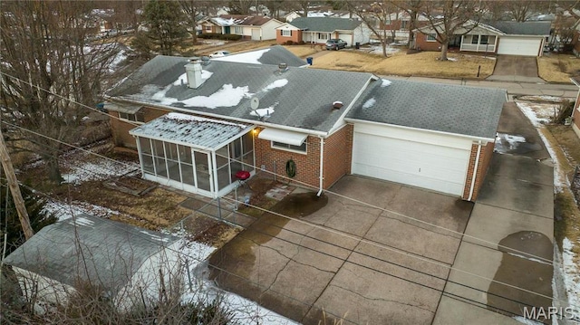 2480 Cambridge Dr, Florissant, MO 63033 - aerial perspective of suburban area