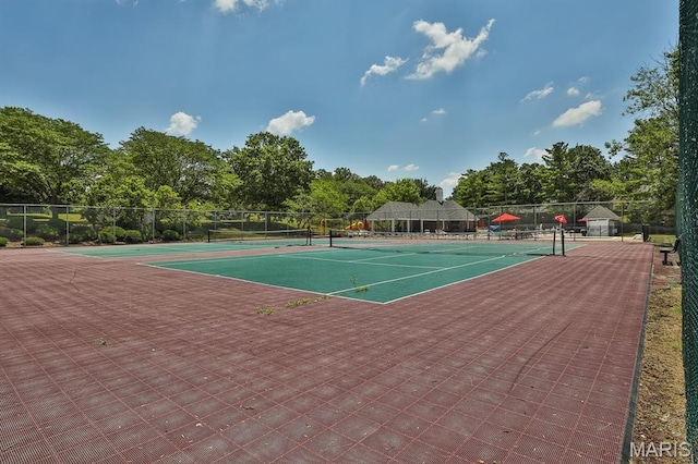 160 Jubilee Hill Dr Unit G, Grover, MO 63040 - view of tennis court featuring view of scattered trees