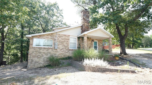 18937 Wayne Route D, Wappapello, MO 63966 - view of front of house featuring a chimney and brick siding
