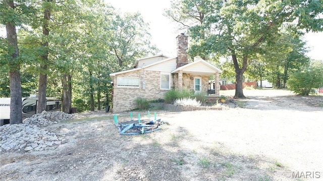 18937 Wayne Route D, Wappapello, MO 63966 - view of front of home with a chimney and stone siding