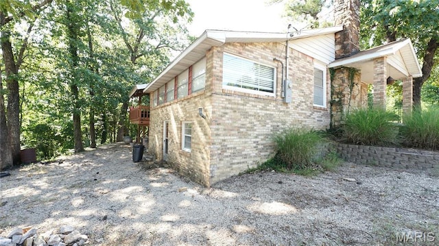 18937 Wayne Route D, Wappapello, MO 63966 - view of property exterior featuring a chimney and brick siding