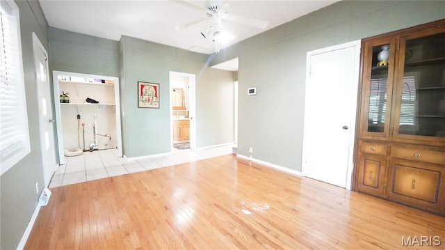 18937 Wayne Route D, Wappapello, MO 63966 - spare room with light wood-type flooring and a ceiling fan
