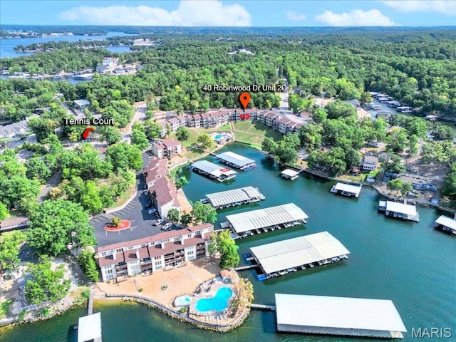 40 Robinwood Unit 2C, Lake Ozark, MO 65049 - bird's eye view of a large body of water