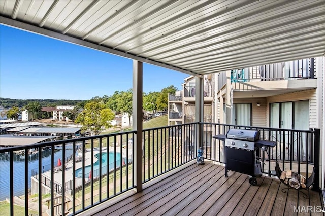 40 Robinwood Unit 2C, Lake Ozark, MO 65049 - deck with area for grilling