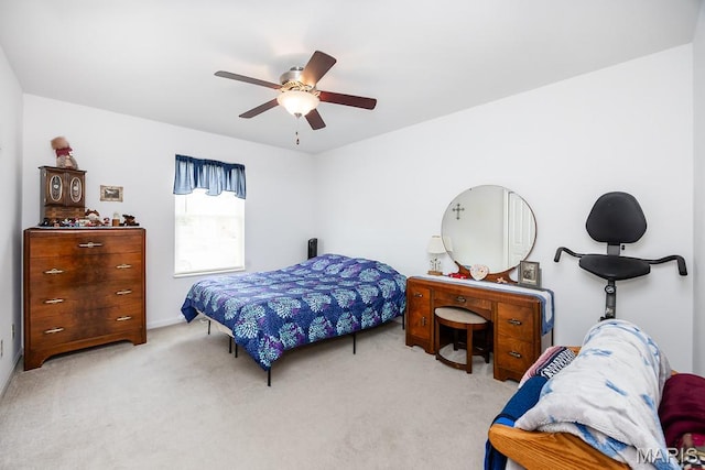 132 Timberlake, Damiansville, IL 62215 - carpeted bedroom featuring a ceiling fan