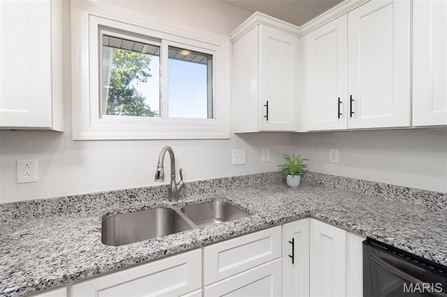 5 Lakeshore Dr, New Baden, IL 62265 - kitchen featuring white cabinets, light stone counters, and dishwasher