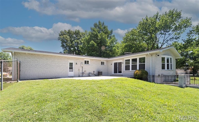 5 Lakeshore Dr, New Baden, IL 62265 - rear view of property featuring brick siding and a patio