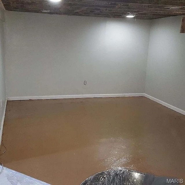 419 Garrison Ave, Cahokia, IL 62206 - basement with baseboards