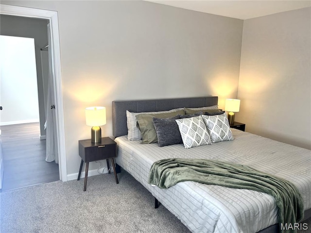 218 Mill St, Bethalto, IL 62010 - carpeted bedroom with baseboards