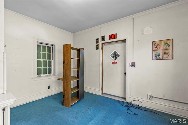 325 N Spring St, Cape Girardeau, MO 63701 - interior space featuring carpet and ornamental molding
