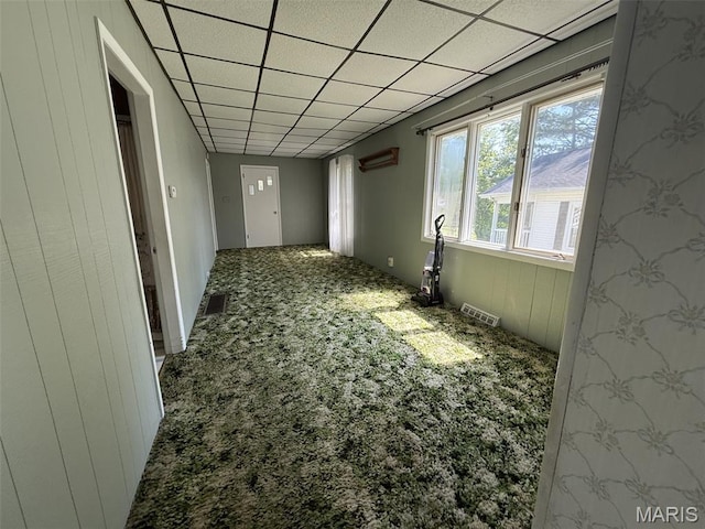 1220 W Edwards St, Vandalia, IL 62471 - carpeted spare room with a paneled ceiling