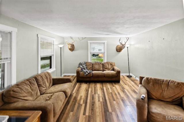 1752 N Bluff Rd, Collinsville, IL 62234 - living area with wood finished floors