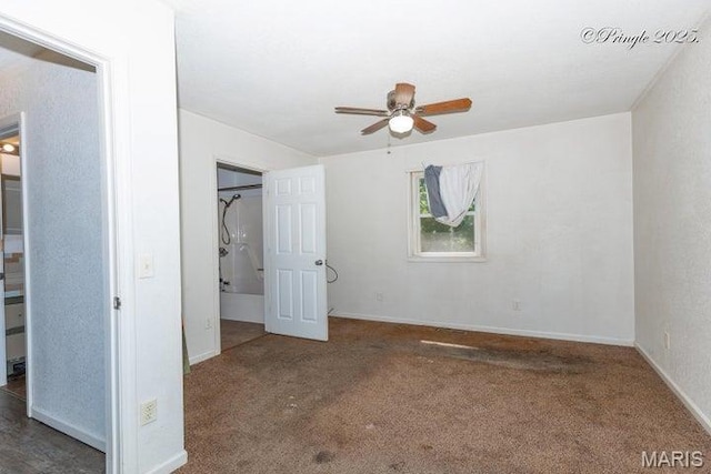 916 Kansas St, Mountain View, MO 65548 - unfurnished bedroom with carpet floors and a ceiling fan