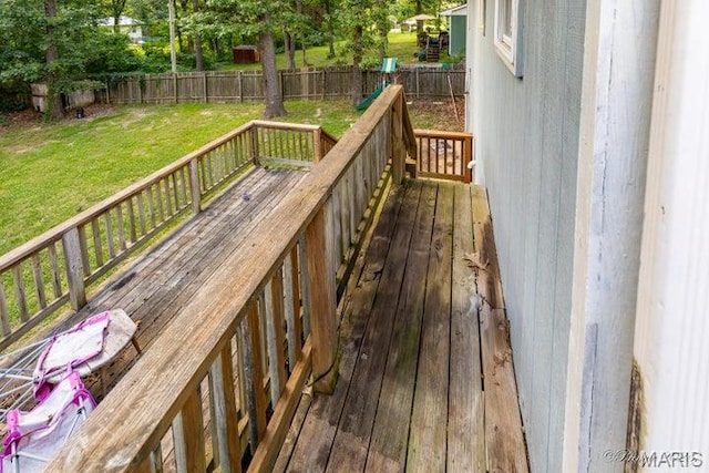 916 Kansas St, Mountain View, MO 65548 - wooden deck featuring a fenced backyard
