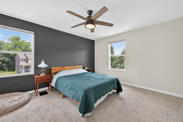 907 Wilderness Way Dr, Eureka, MO 63025 - carpeted bedroom with baseboards and ceiling fan