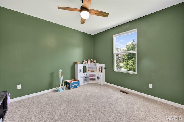 907 Wilderness Way Dr, Eureka, MO 63025 - playroom with carpet flooring and a ceiling fan