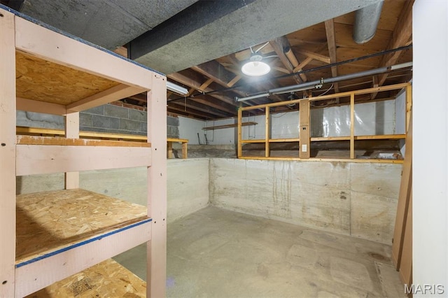 65 Harmon Dr, Lebanon, IL 62254 - view of unfinished basement