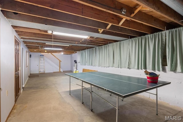 65 Harmon Dr, Lebanon, IL 62254 - recreation room with concrete flooring