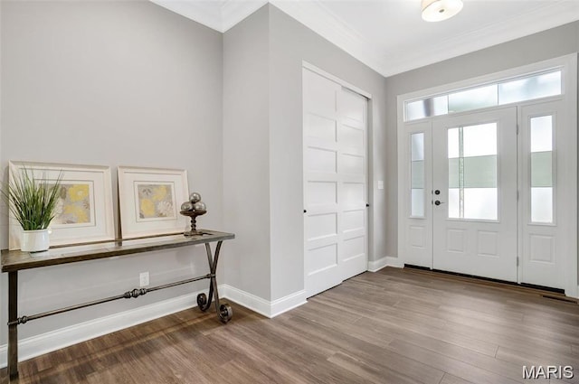 10 Schaper Farms Ct, Foristell, MO 63348 - entryway with crown molding and wood finished floors
