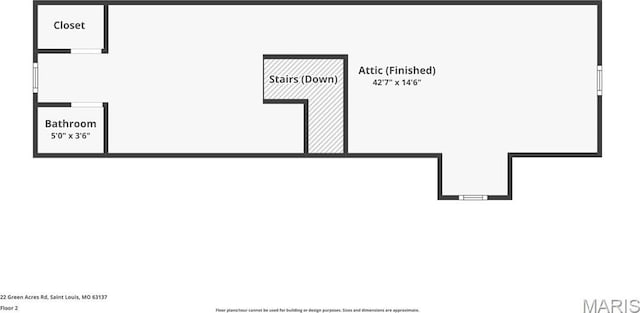 22 Green Acres Rd, Bellefontaine Nghbrs, MO 63137 - view of room layout