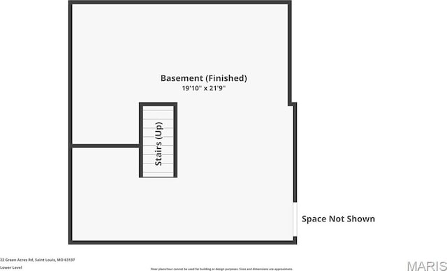 22 Green Acres Rd, Bellefontaine Nghbrs, MO 63137 - view of floor plan / room layout