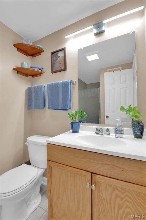 22 Green Acres Rd, Bellefontaine Nghbrs, MO 63137 - bathroom with vanity and tile patterned floors