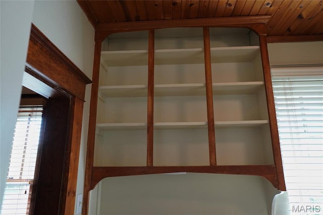 130 E 2nd St, Hermann, MO 65041 - detailed view of wood ceiling