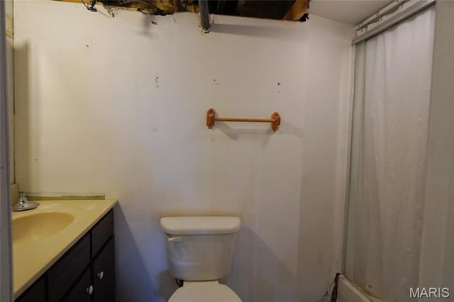 130 E 2nd St, Hermann, MO 65041 - bathroom featuring vanity and a shower with shower curtain