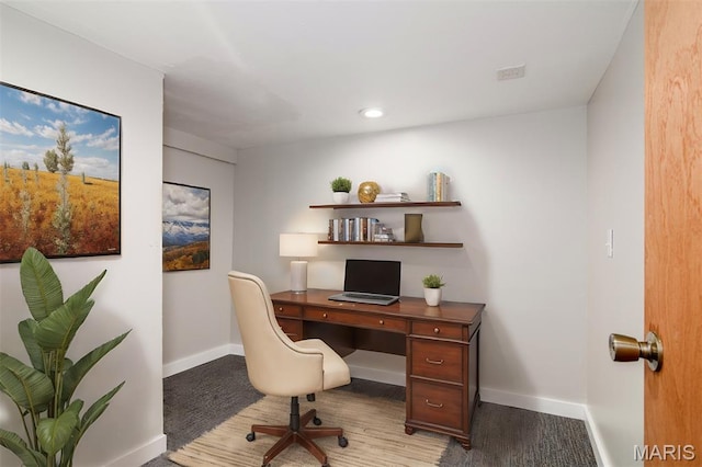 601 E Jefferson St, Ofallon, IL 62269 - office featuring wood finished floors and recessed lighting
