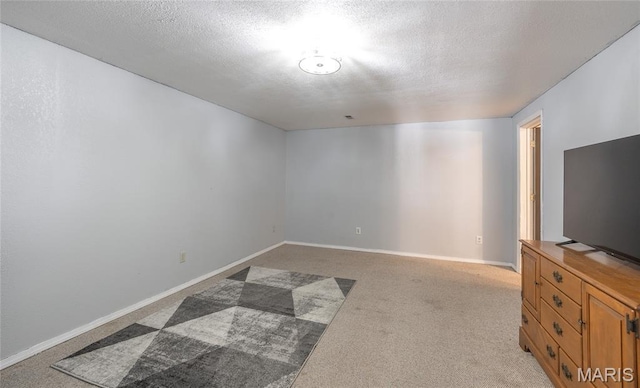305 Pine Tree Rd, Rolla, MO 65401 - unfurnished living room featuring light colored carpet and a textured ceiling