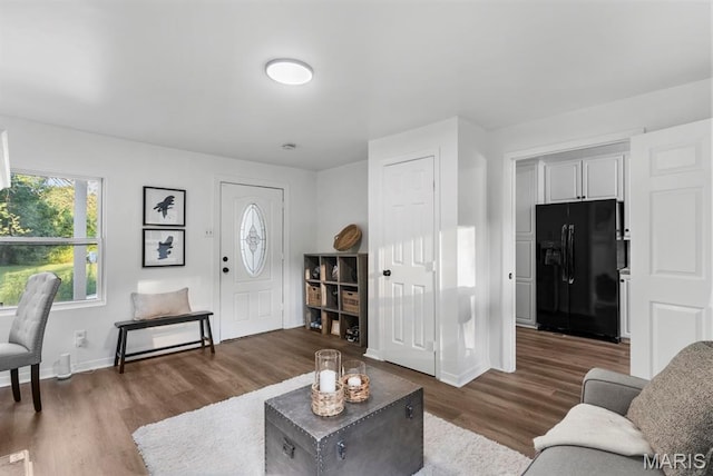 911 Cordova St, Saint Ferdinand Township, MO 63138 - living area featuring wood finished floors and baseboards