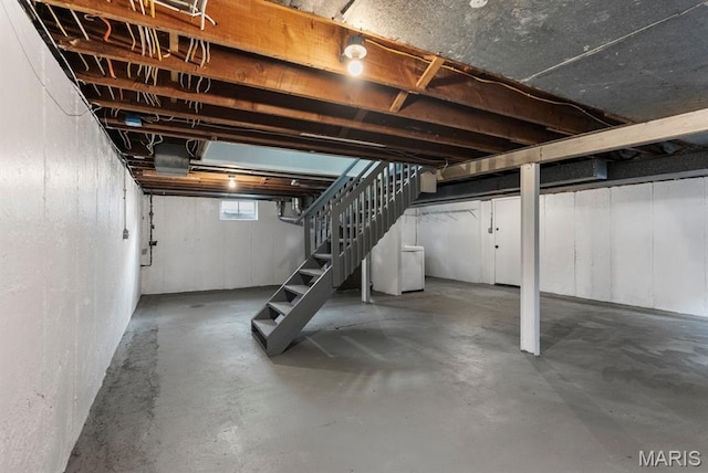 911 Cordova St, Saint Ferdinand Township, MO 63138 - below grade area featuring stairway