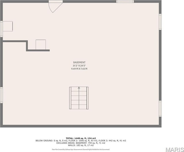911 Cordova St, Saint Ferdinand Township, MO 63138 - view of property floor plan