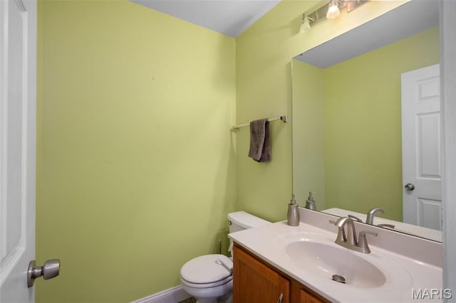 269 Sassafras Parc Dr, Ofallon, MO 63368 - half bathroom featuring vanity and toilet